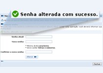 Senha alterada